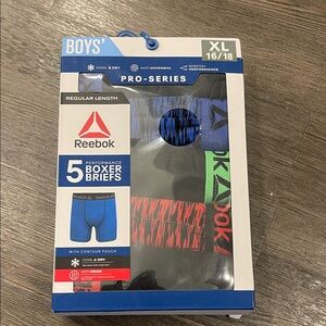 Reebok Boys' Pro-Series Boxer Briefs - Blue, Red, Green